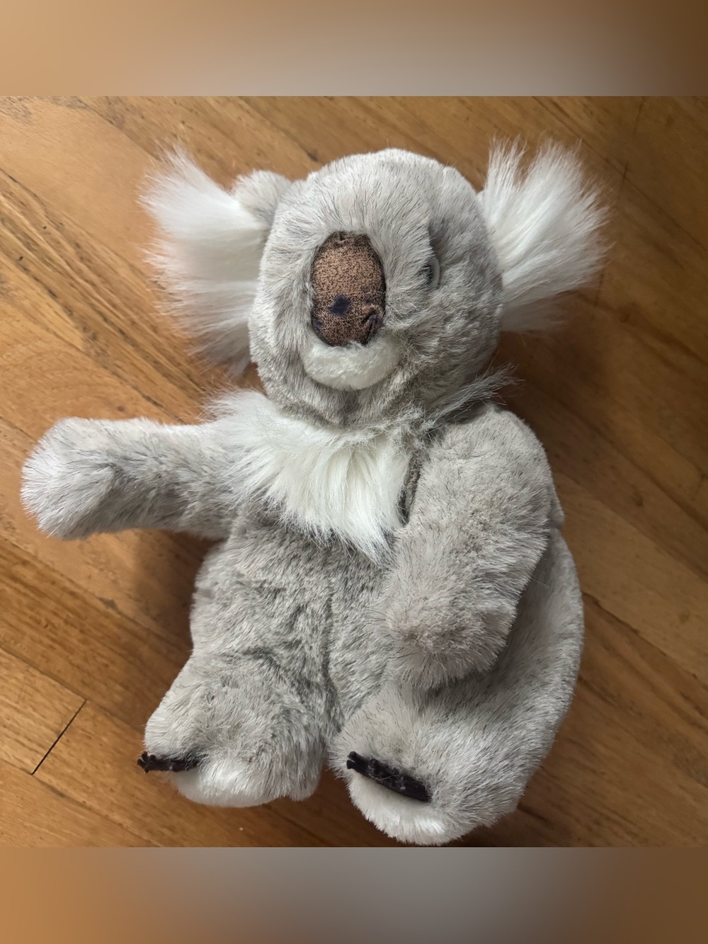 Plush Grey Koala Stuffed Animal Toy puppet pretend play